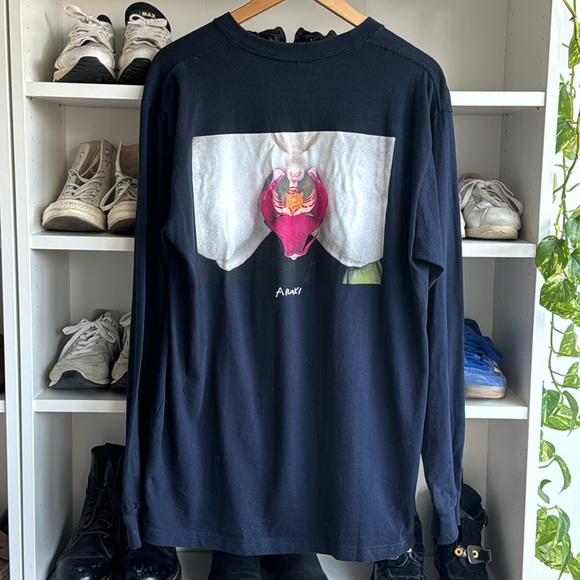 SUPREME Araki Orchid long sleeve in navy - Picture 2 of 3